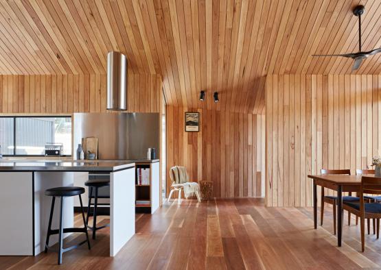 a kitchen and dining area in a house