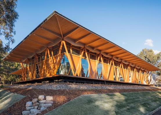 a building with a roof