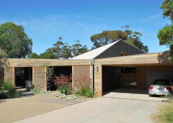 a house with a garage