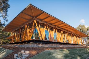 a building with a roof