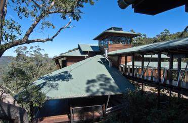 a building with a green roof